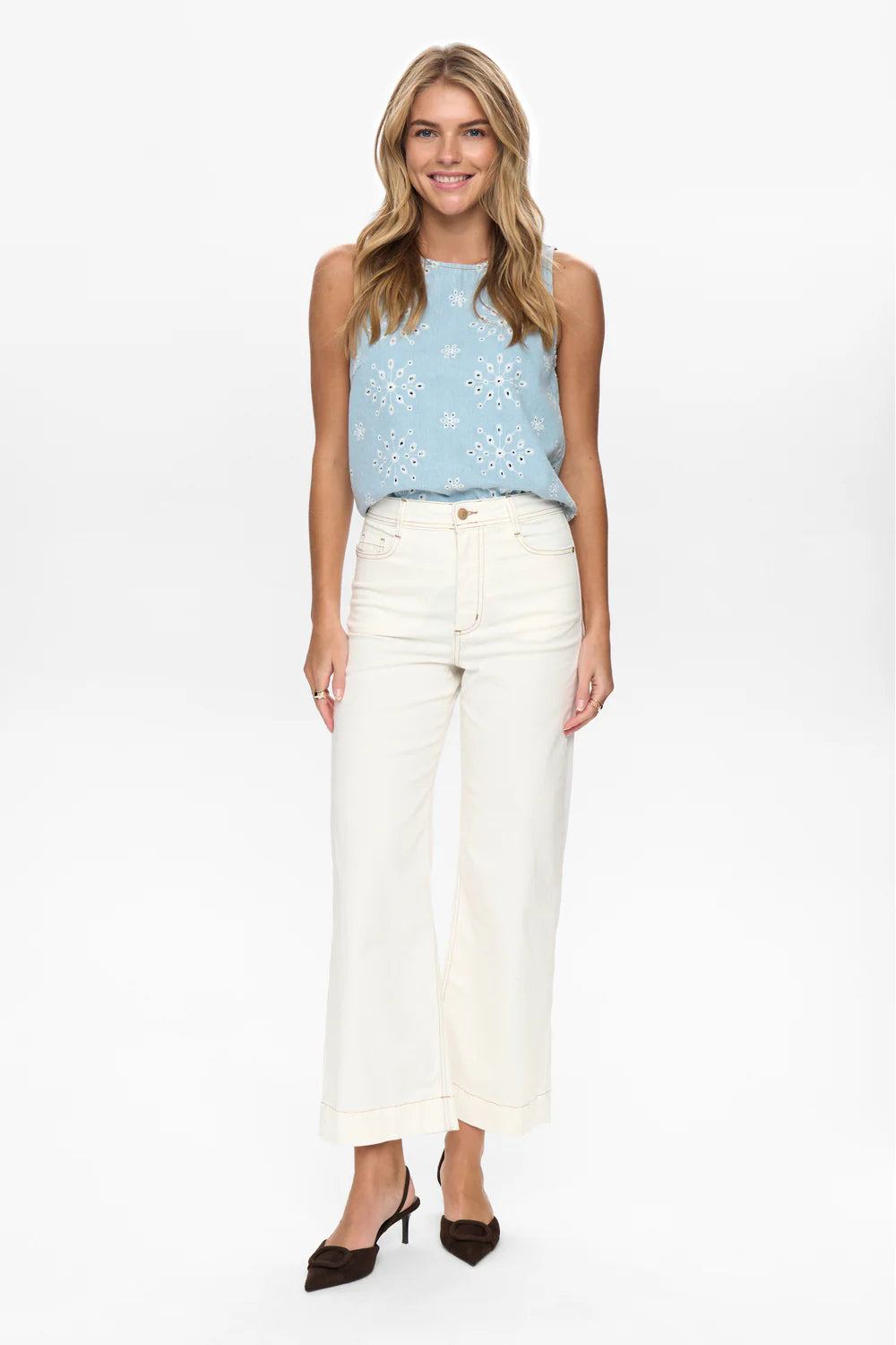 Parisan Cropped Twill Jean - Rogue Boutique UK