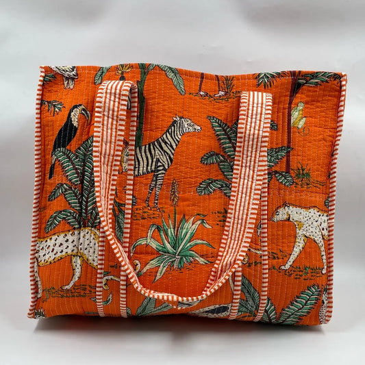 Safari Orange Tote Bag