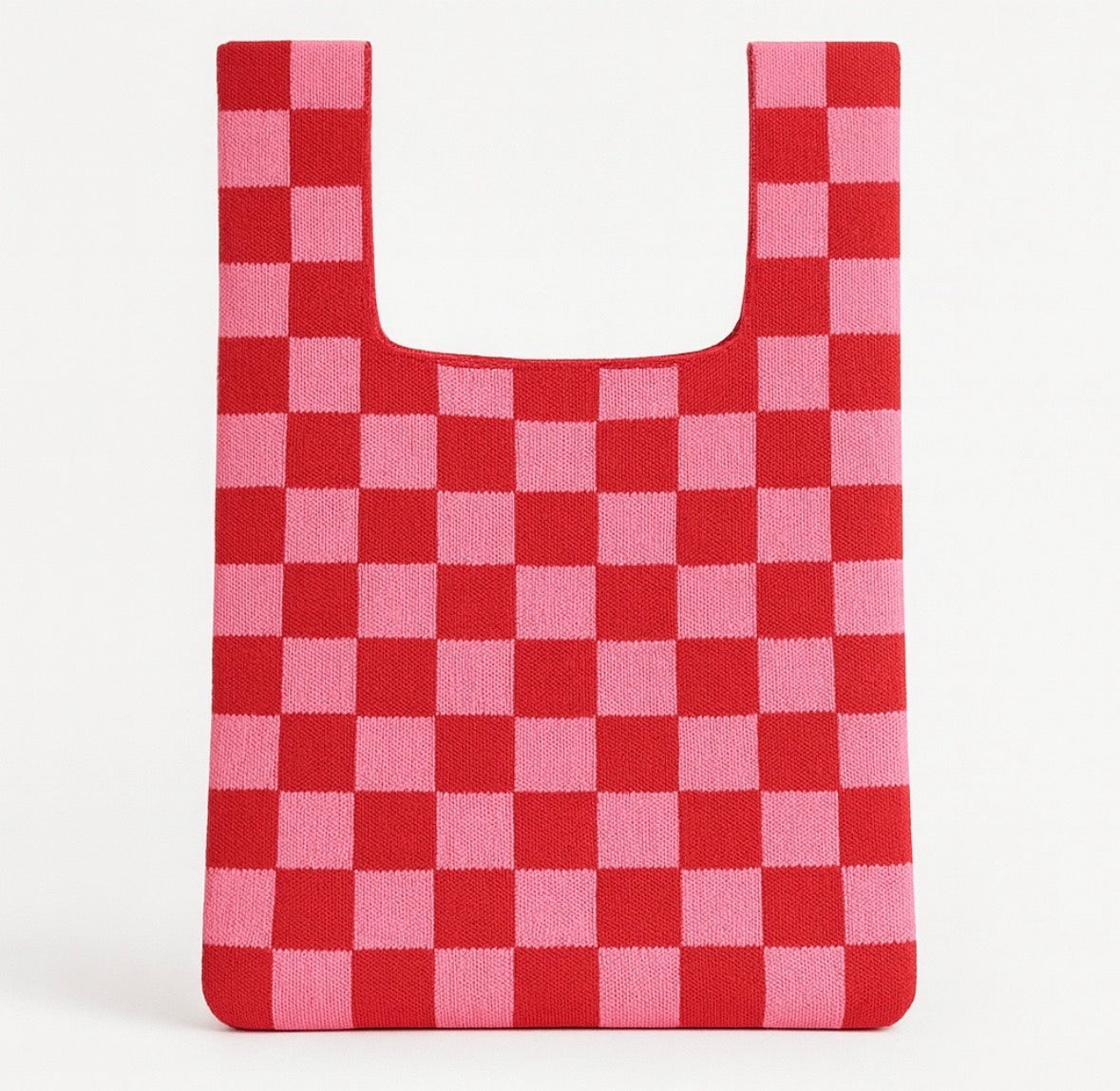 Pink Checkerboard Bag - Rogue Boutique UK