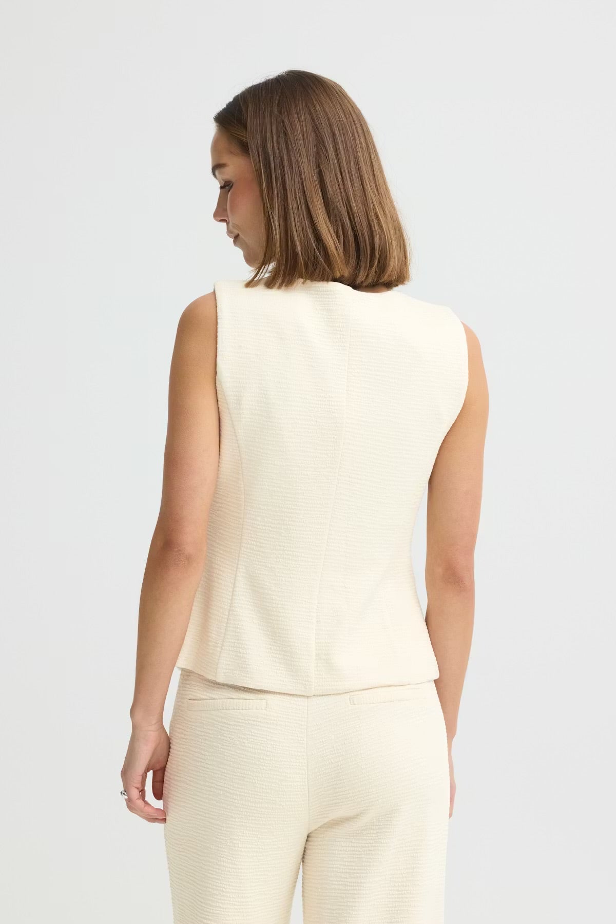 Kate Waistcoat Cream - Rogue Boutique UK