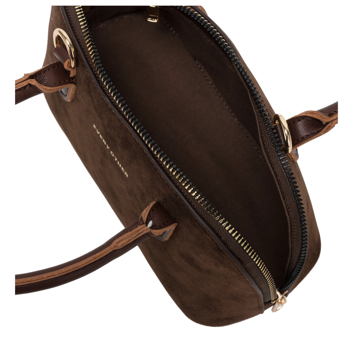 Every Other Suede Effect Mini Bowling Bag - Rogue Boutique UK