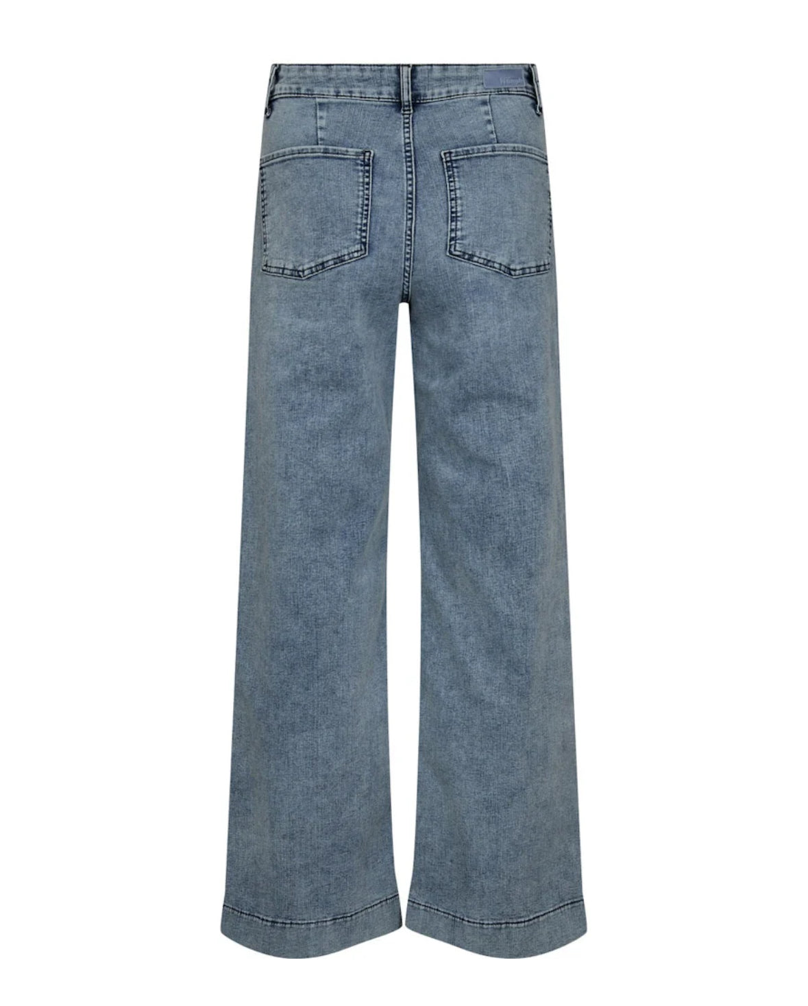 Paris Cropped Jeans Acid Blue - Rogue Boutique UK