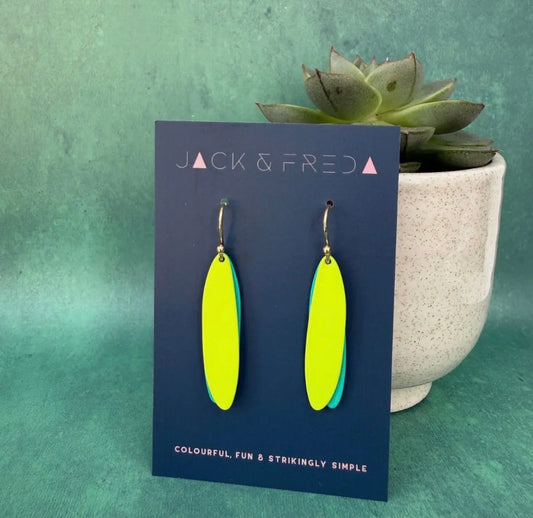 Colour Splash Earrings Turquoise - Rogue Boutique UK