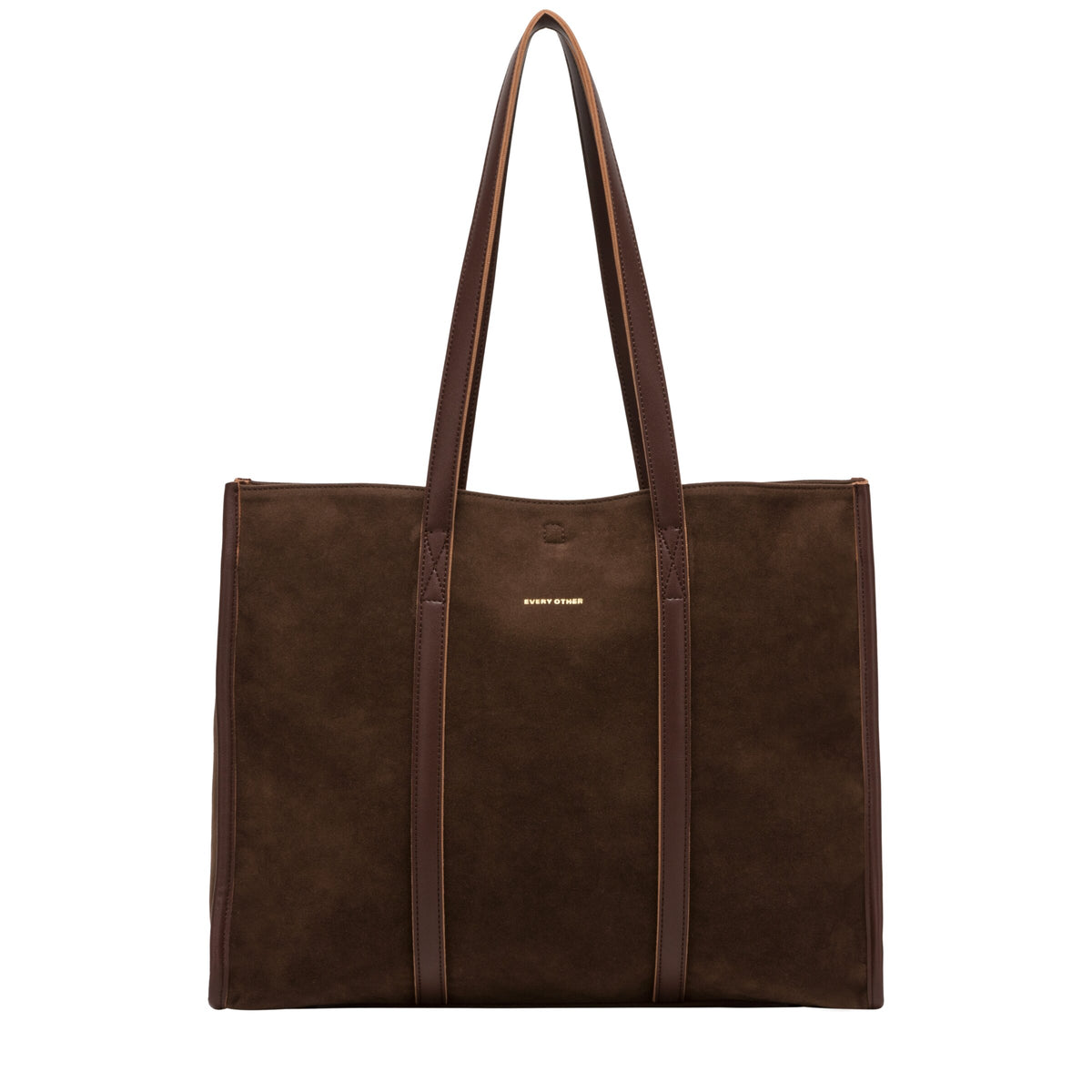 Every Other Suede Tote Bag Brown