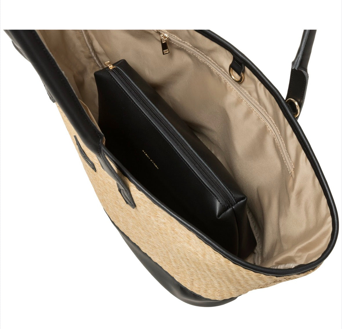 Every Other Large Straw Bag Black - Rogue Boutique UK