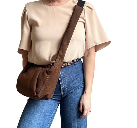 Brown Suede Bag - Rogue Boutique UK