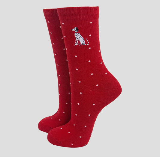 Dalmatian Spot Bamboo Socks