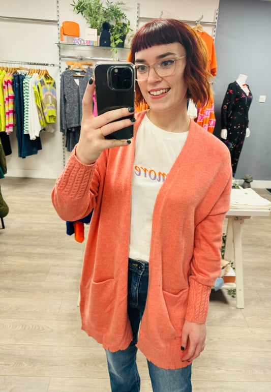 Selly Coral Cardigan
