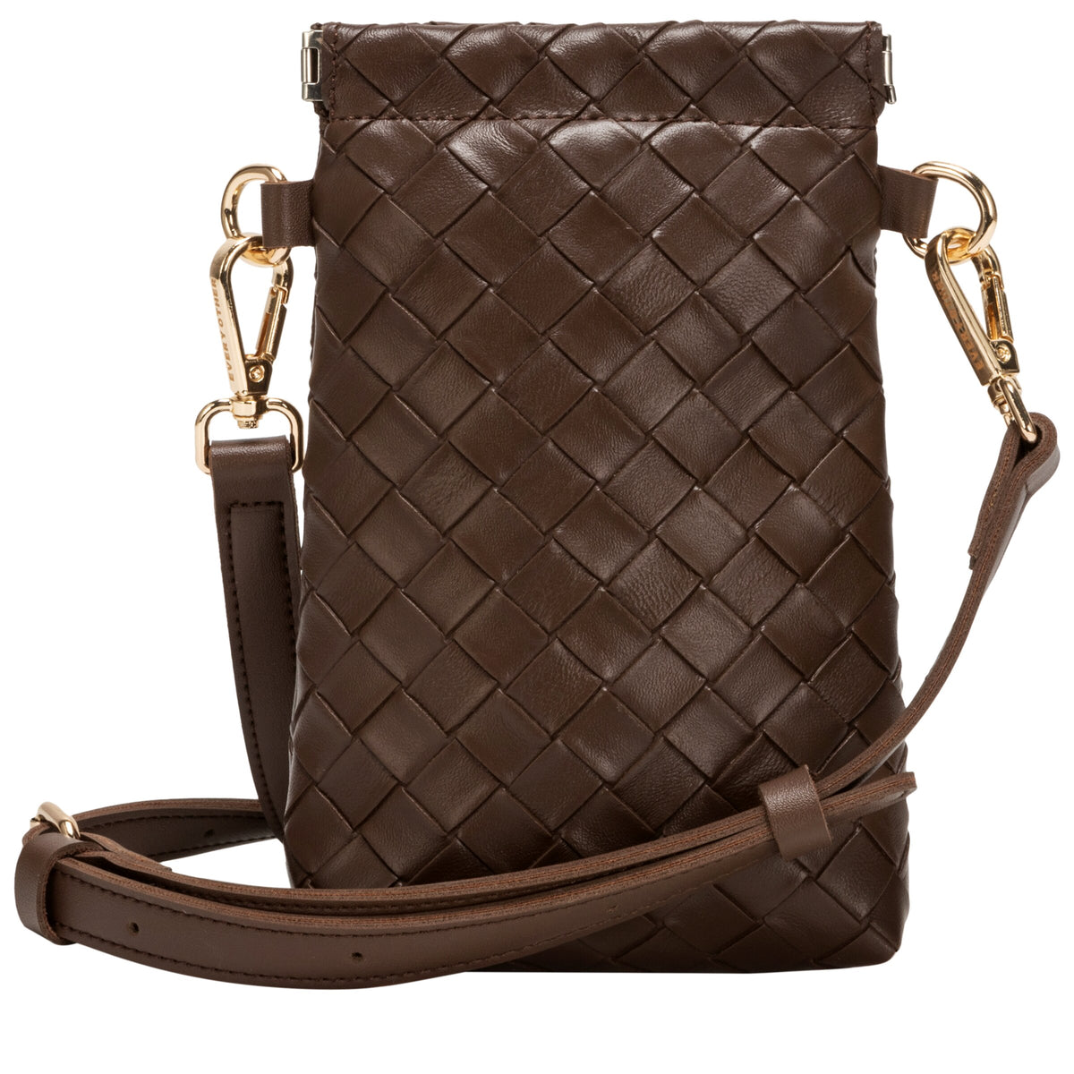 Every Other Woven Cross Body Bag Brown