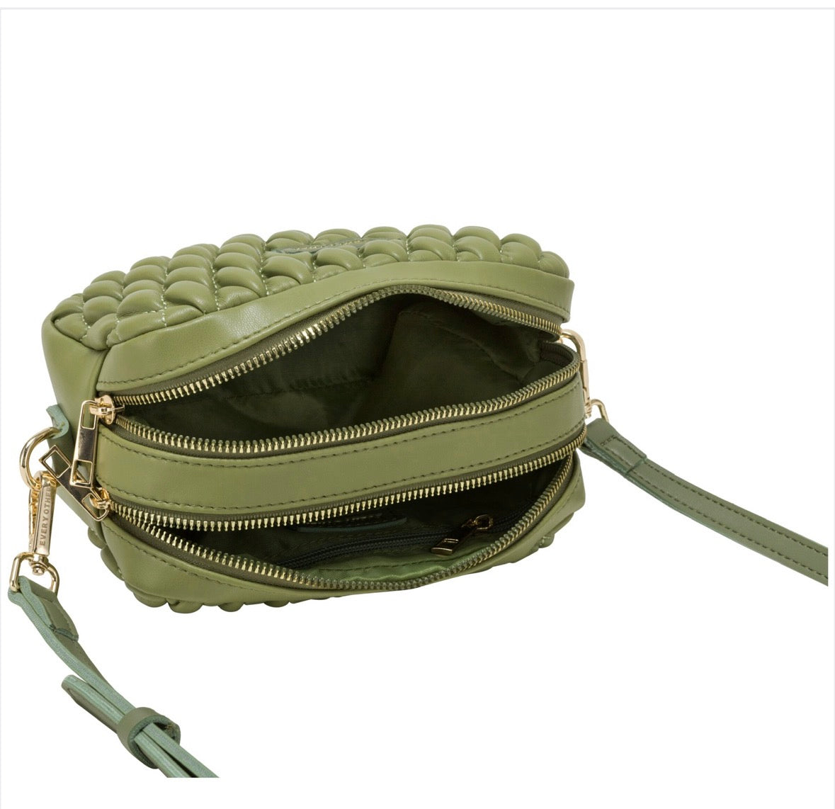 Every Other Quilted Camera Bag Olive - Rogue Boutique UK