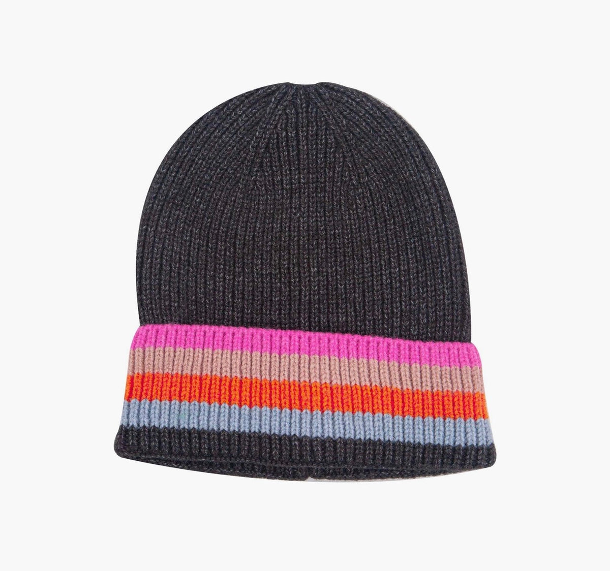 Delta Grey/ Rainbow Beanie - Rogue Boutique UK