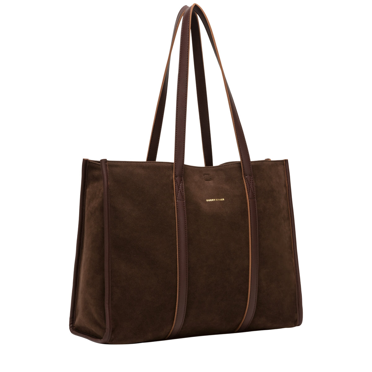 Every Other Suede Tote Bag Brown