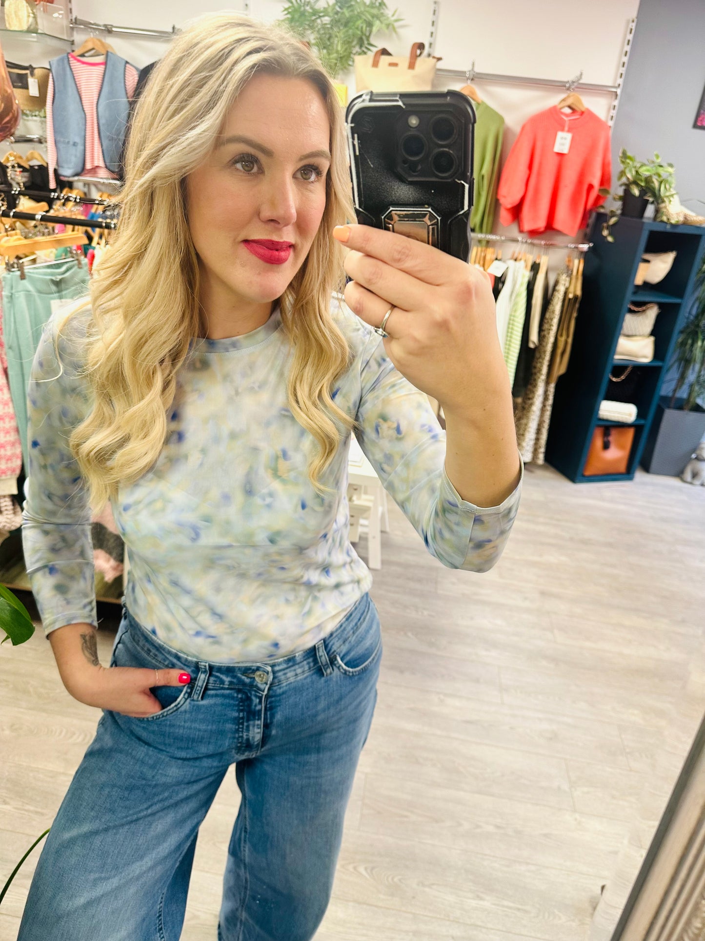 Myleene Blue Print top