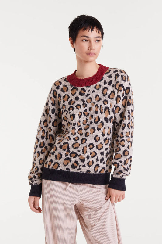 Leopard Jacquard jumper
