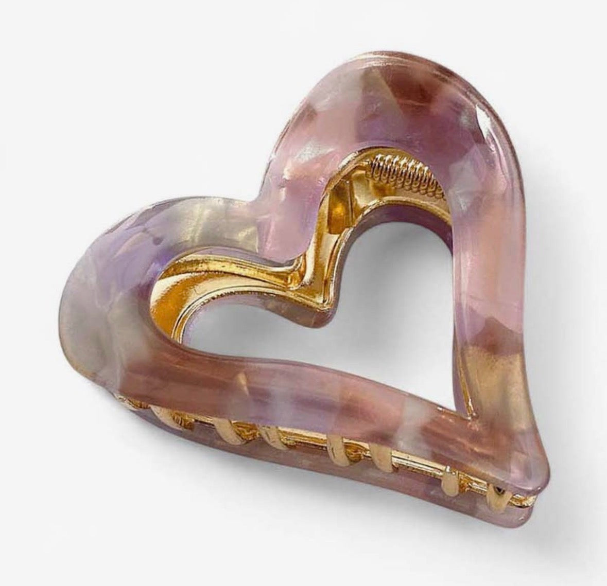 Open Heart Pink Claw