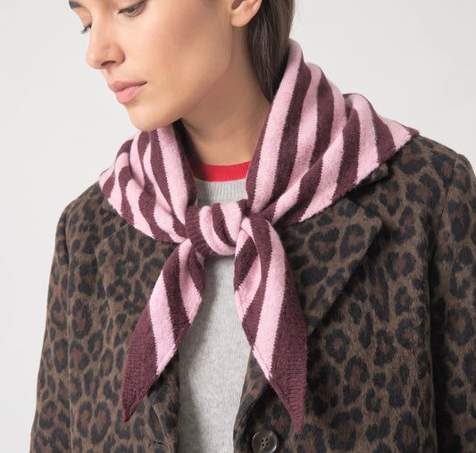 Triangle Pink/ Berry Scarf - Rogue Boutique UK