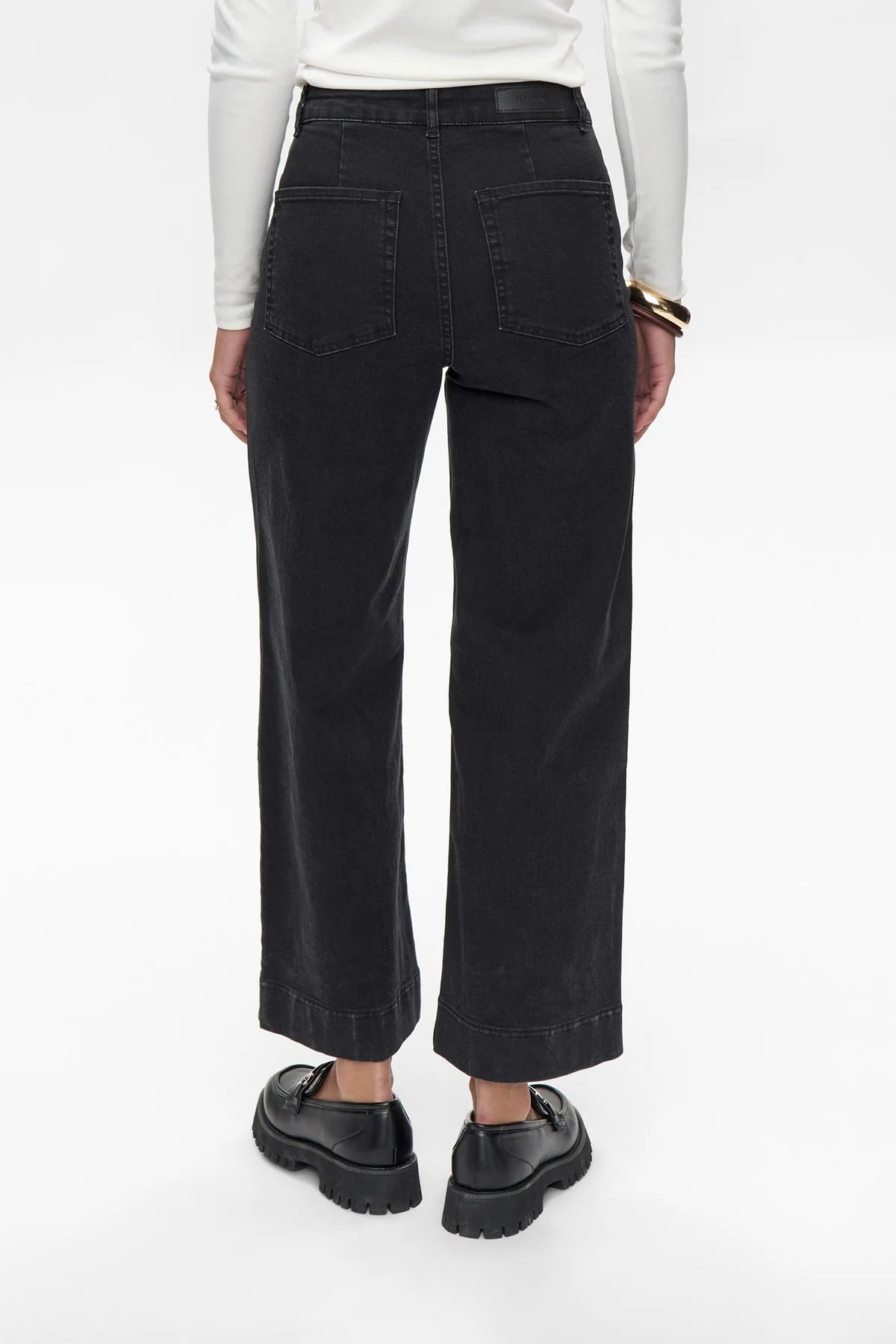 Paris Cropped Jeans Black