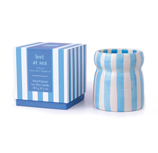 Paddywax Cabana Blue Ceramic Candle - Lost At Sea - Rogue Boutique UK