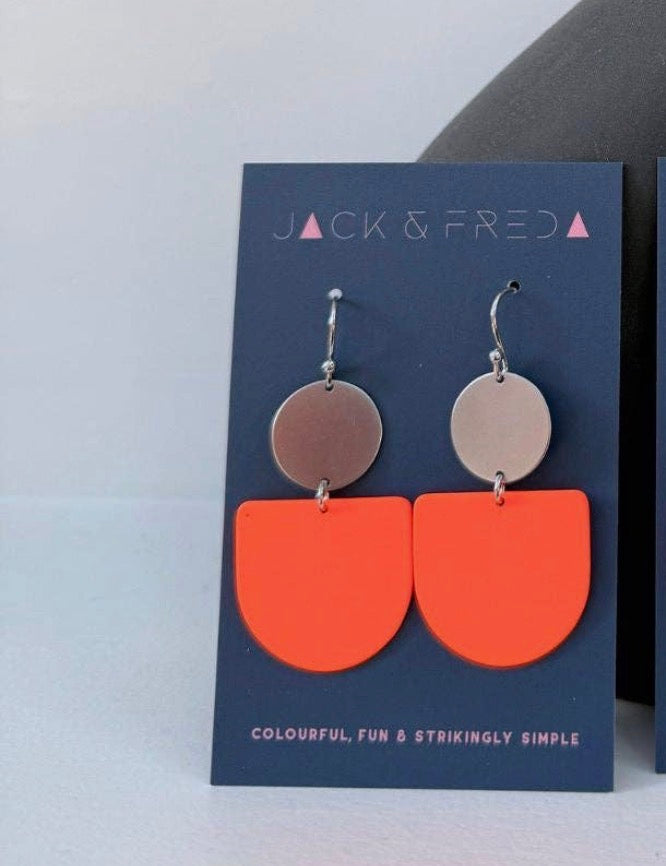 Belle Orange Earrings - Rogue Boutique UK