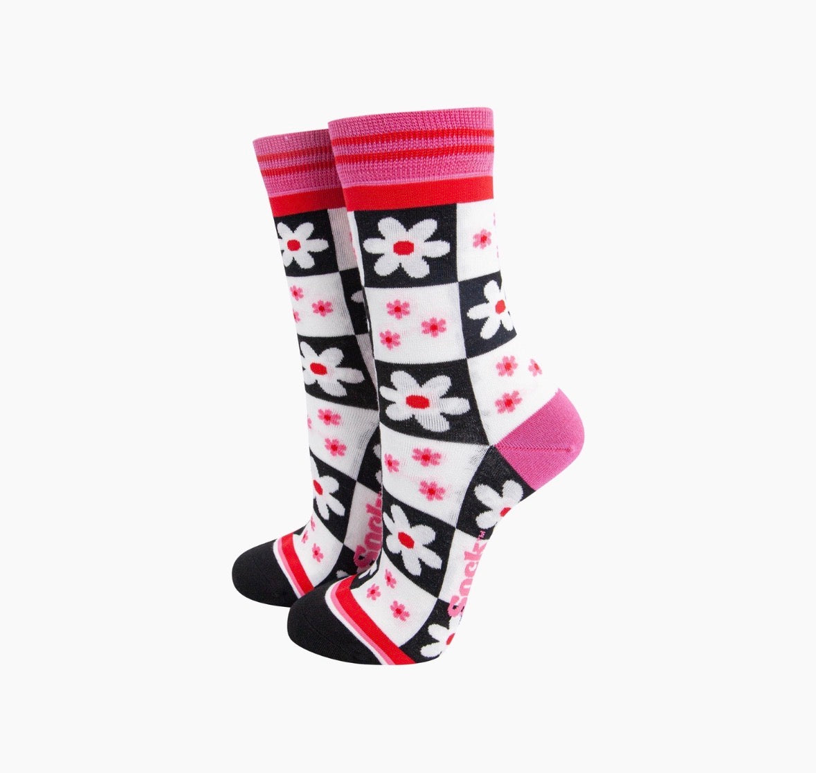 Checkerboard Bamboo Socks - Rogue Boutique UK