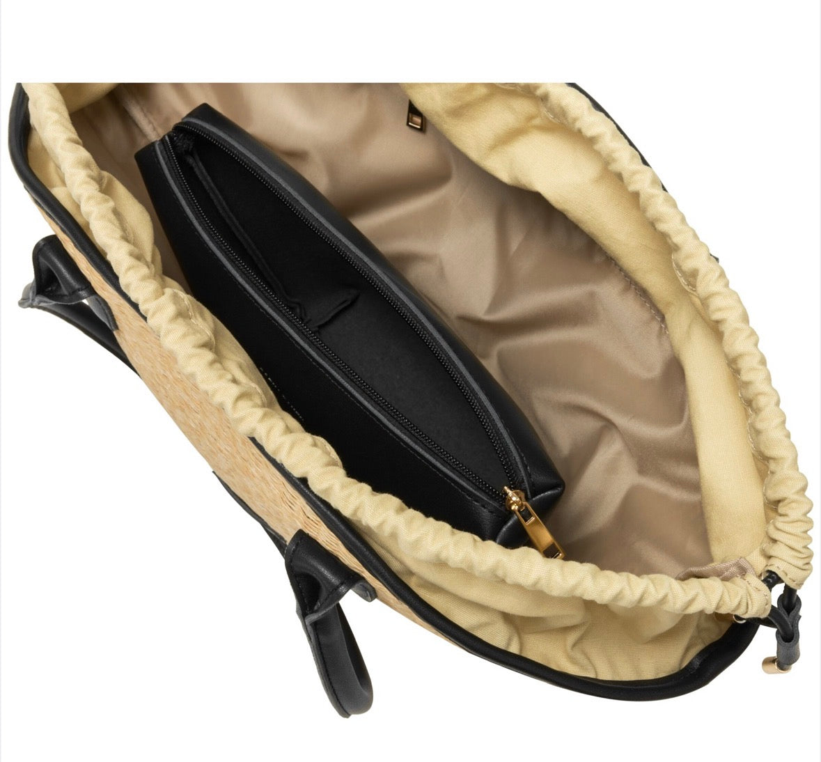 Every Other Straw Curve Bag Black - Rogue Boutique UK