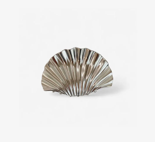 Silver Shell Hair Claw - Rogue Boutique UK