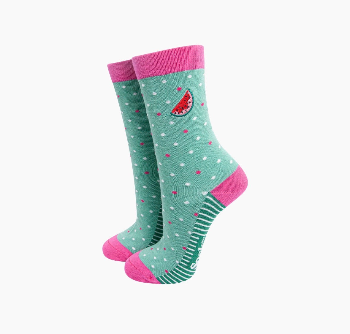 Watermelon Combed Cotton Socks - Rogue Boutique UK