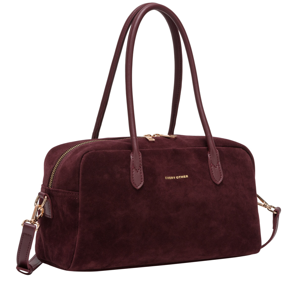 Every Other Suede Bowling Bag