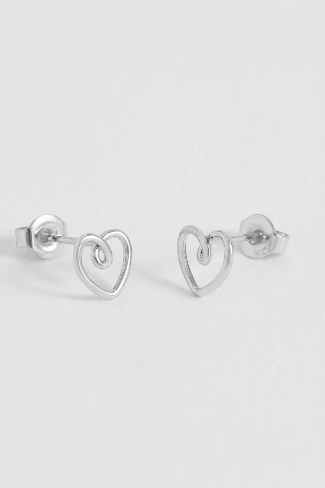 Doodle Heart Stud Earrings