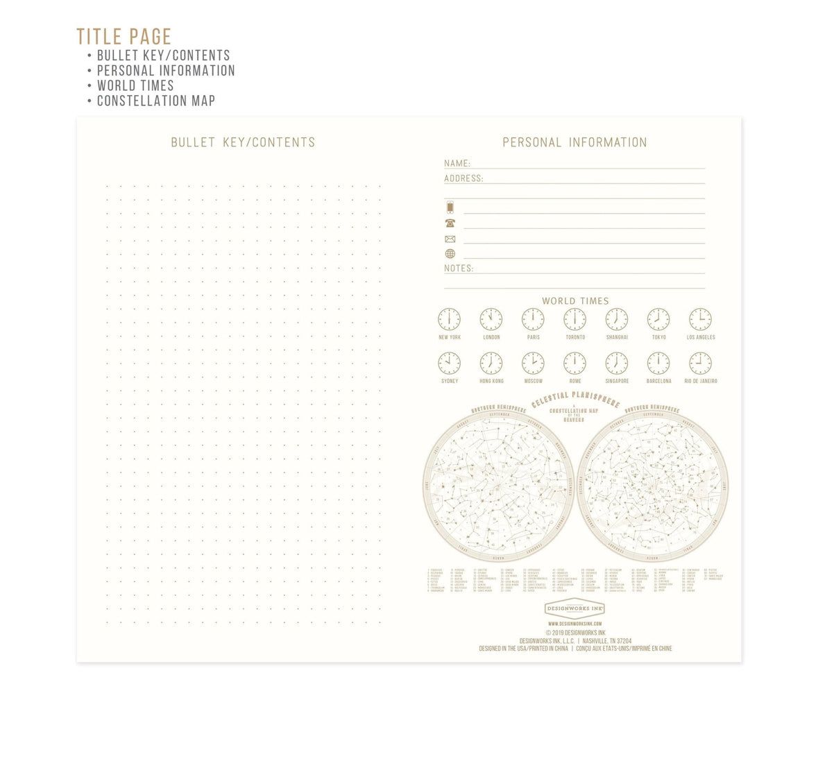 Designworks Moon Phases Journal