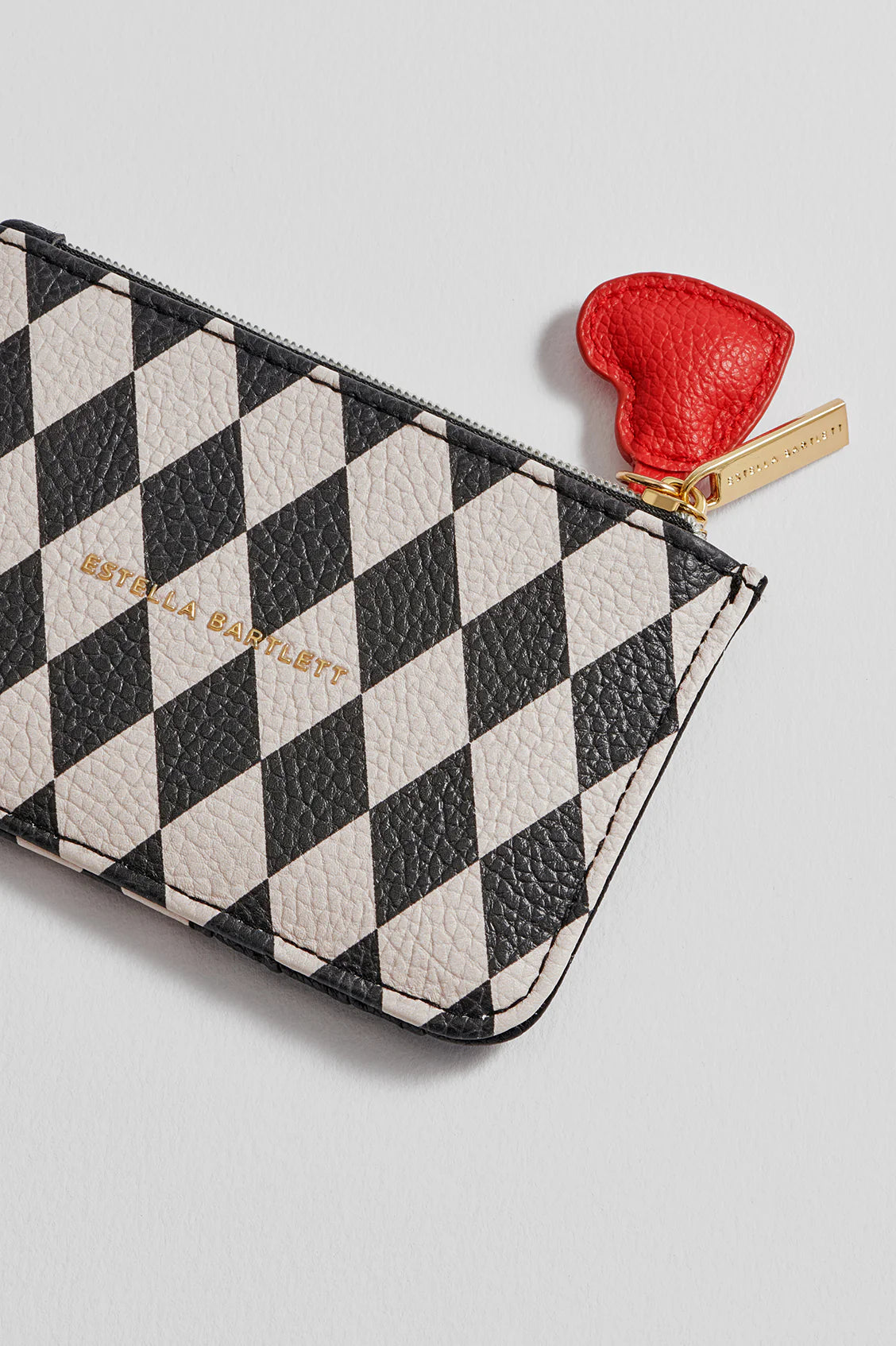 Harlequin Card Purse Black