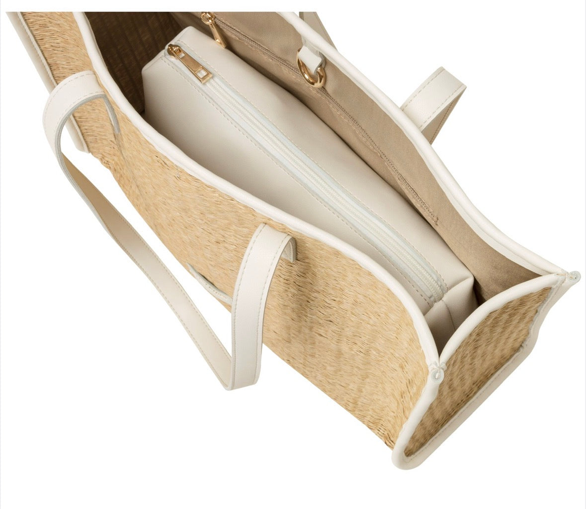 Every Other Straw Tote Box White - Rogue Boutique UK