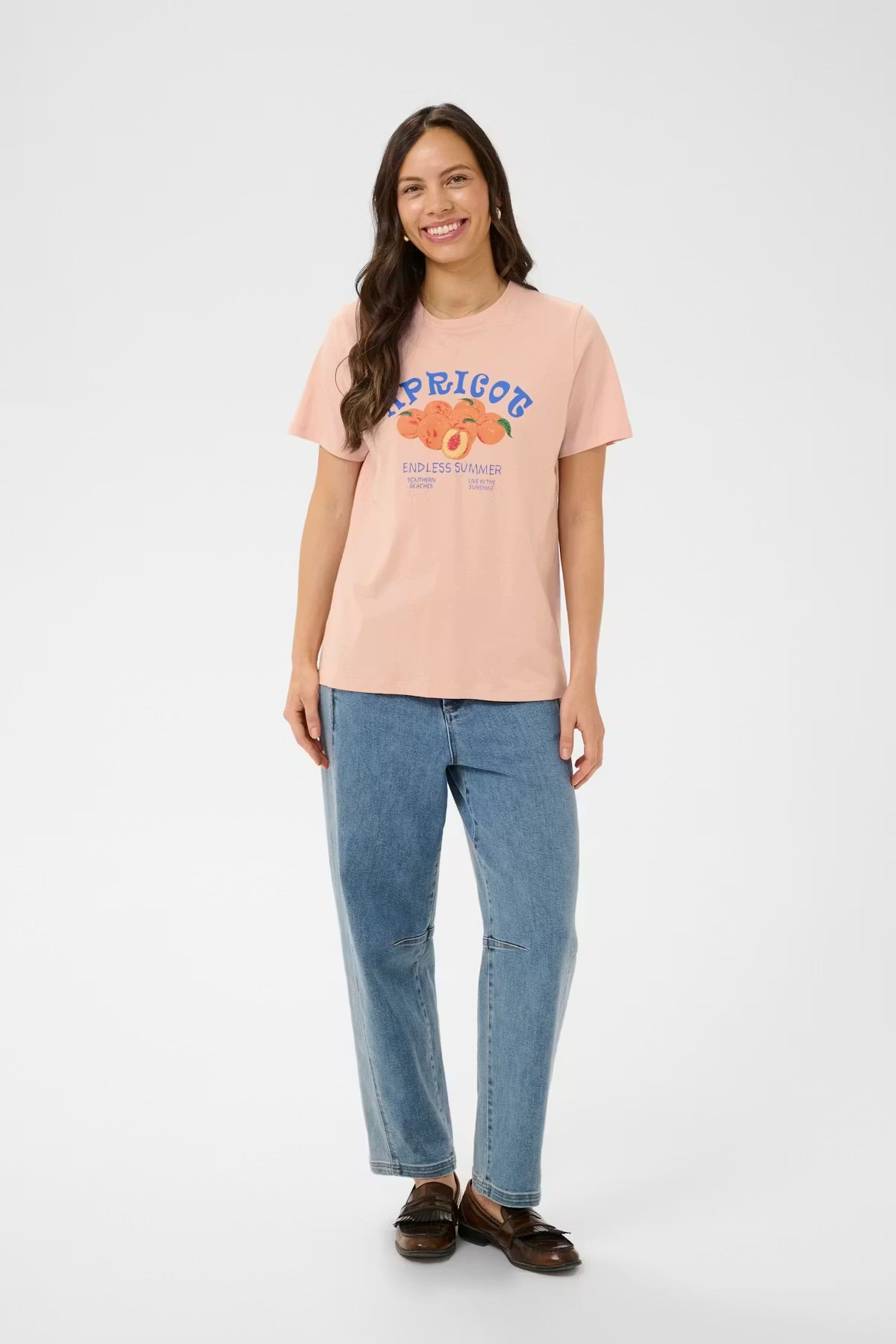 Harda Apricot T-Shirt - Rogue Boutique UK