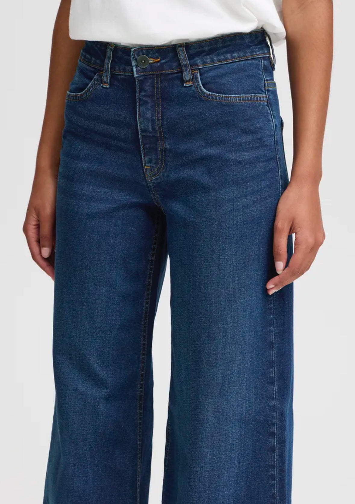 Twiggy Wide Jeans Dark Blue