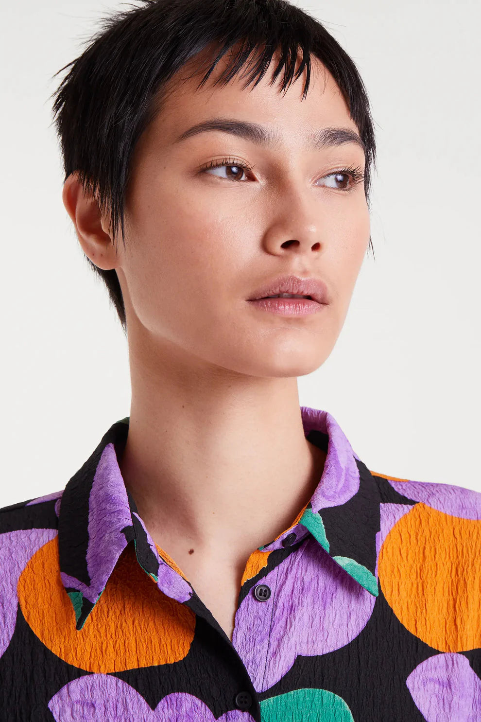 Seersucker Apricot Shirt