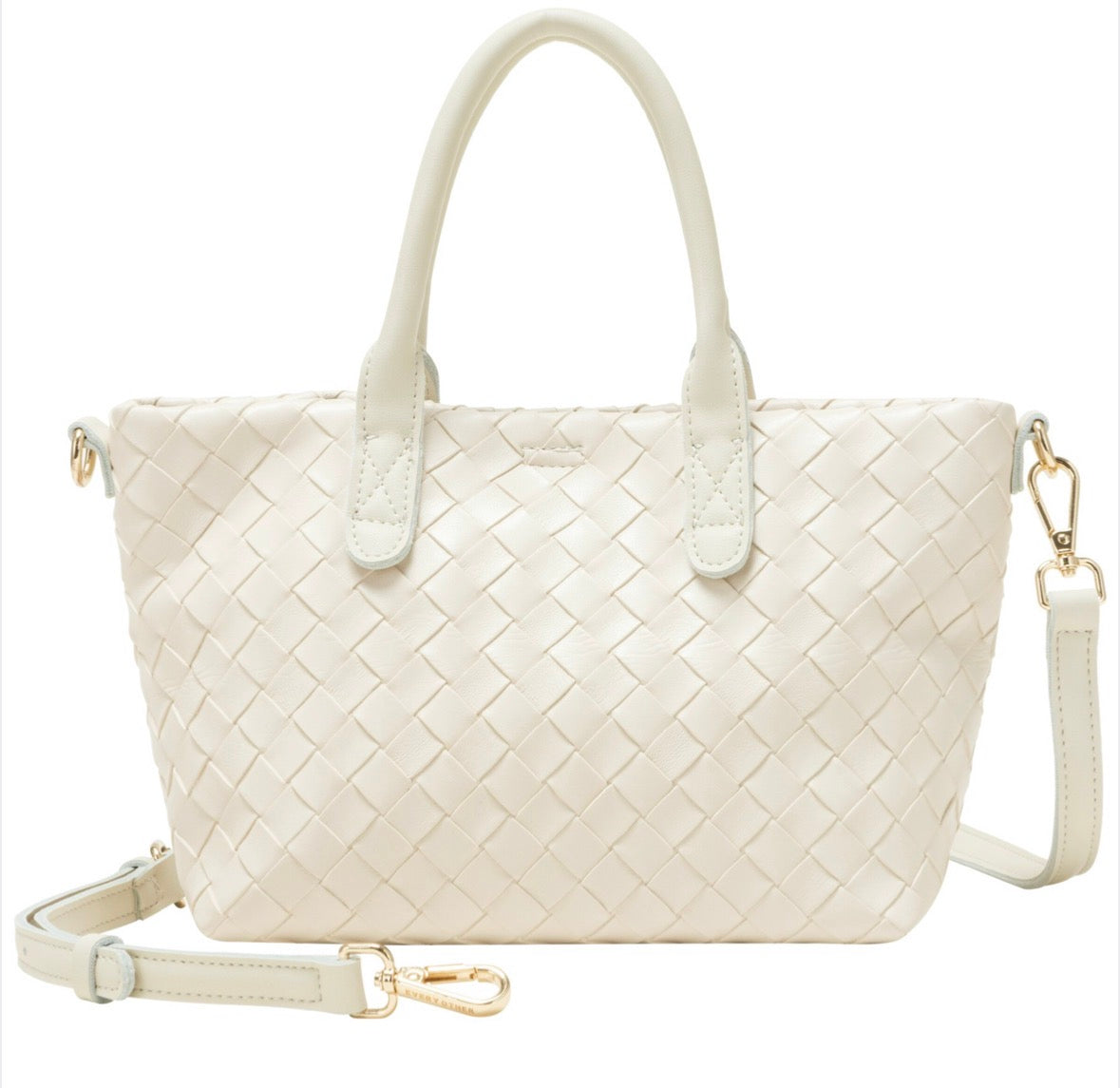 Every Other Woven Grab Bag Off White - Rogue Boutique UK