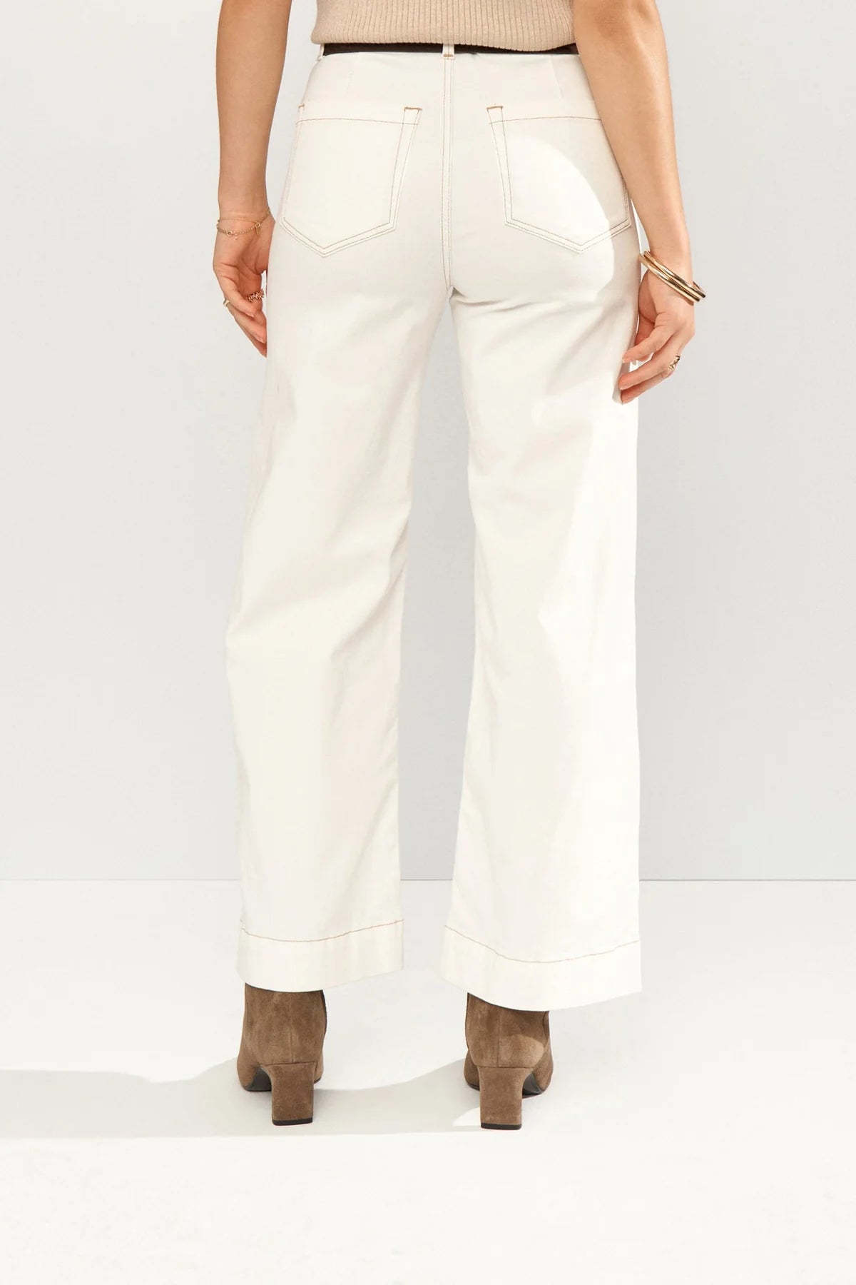 Parisan Cropped Twill Jean - Rogue Boutique UK