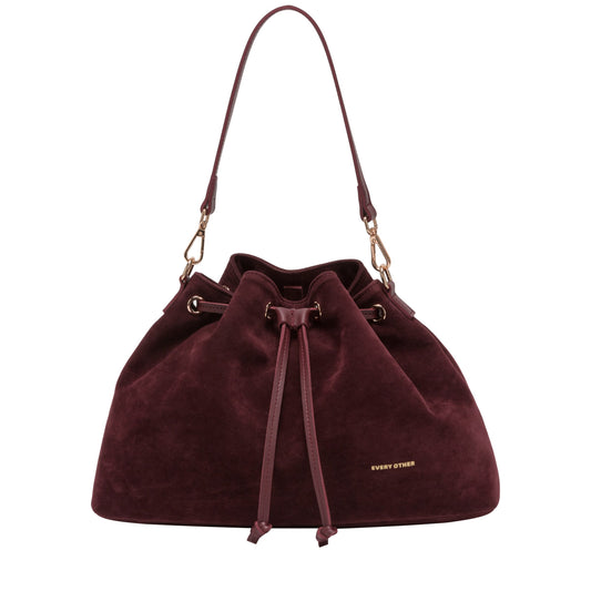Every Other Suede Effect Draw Cross Body Bag Leopard