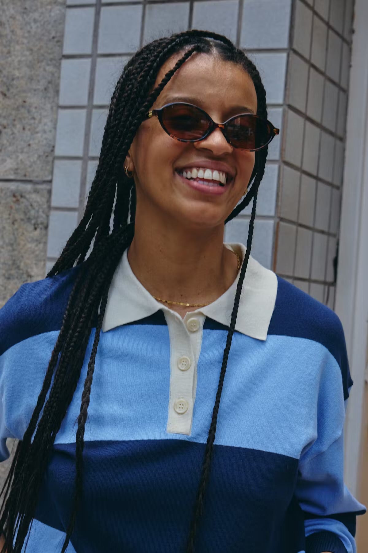 Boston Pullover Blue - Rogue Boutique UK