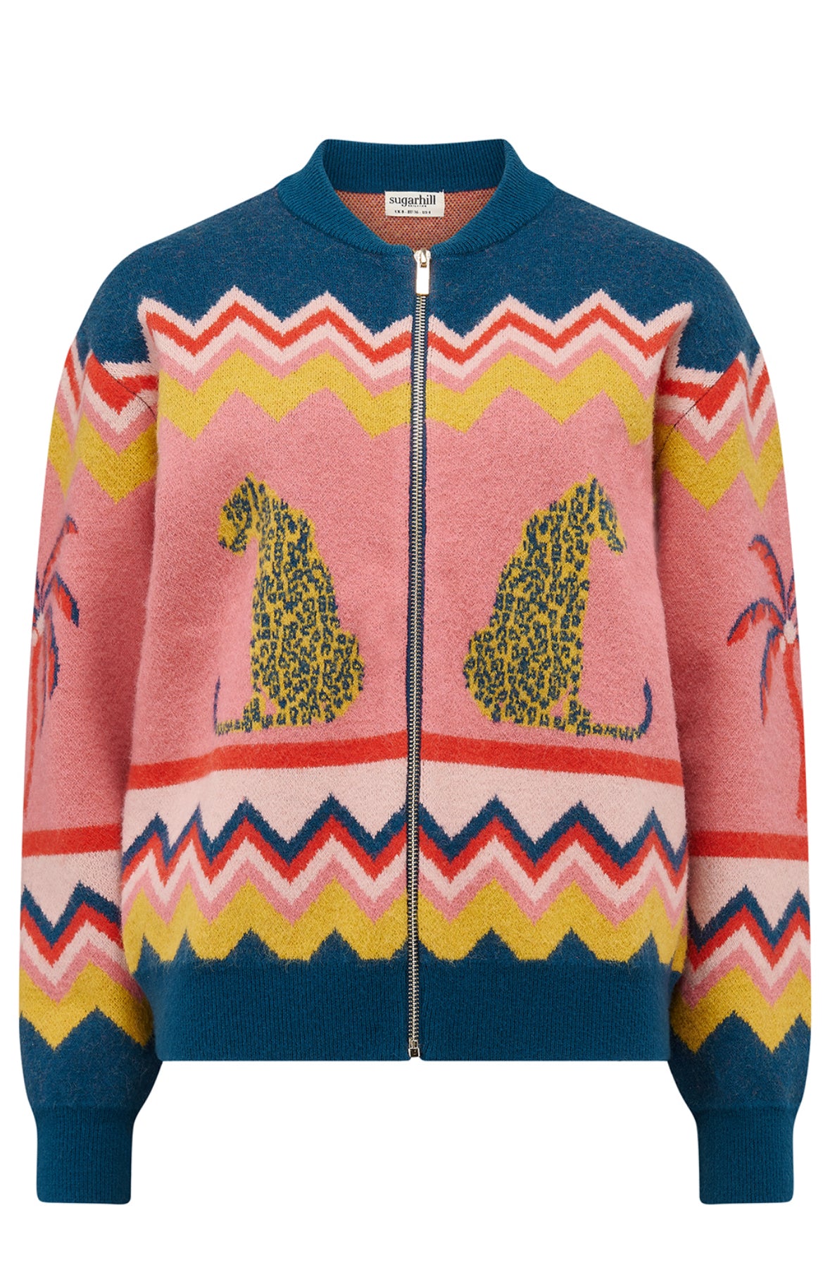 Solana Leopard & Palms Bomber - Rogue Boutique UK