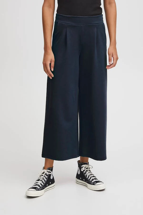 Kate cropped Pants Navy - Rogue Boutique UK