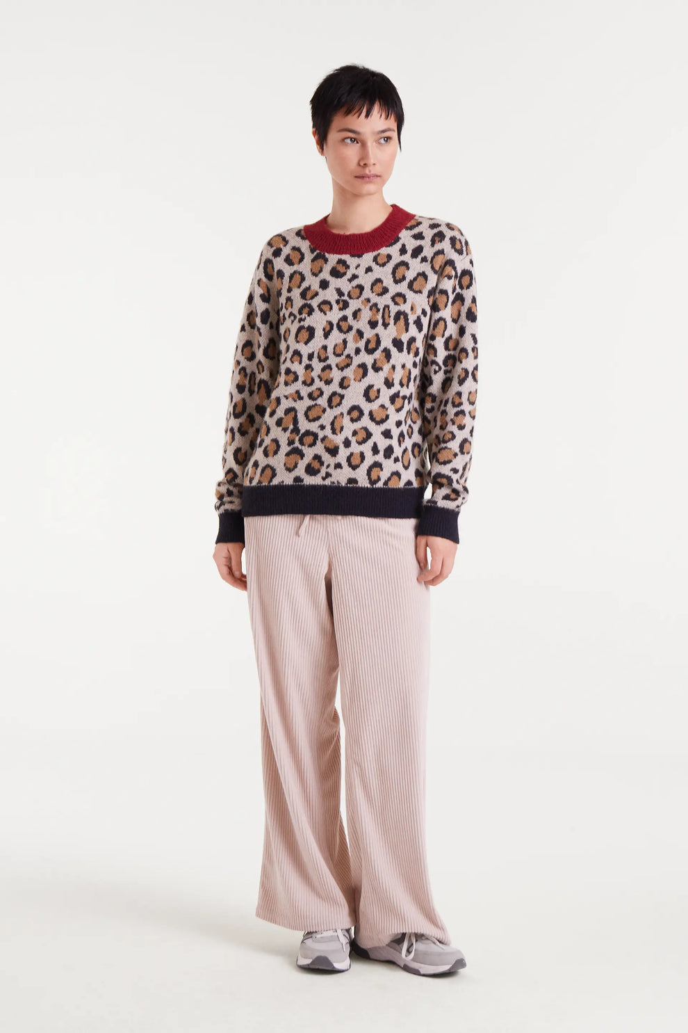Leopard Jacquard jumper