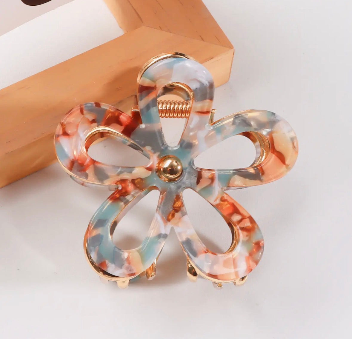 Curved Petal Orange/Blue