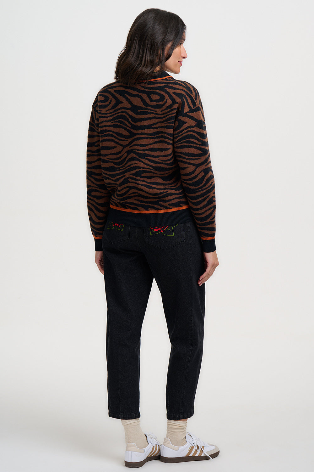 Solana Tiger Knitted Bomber