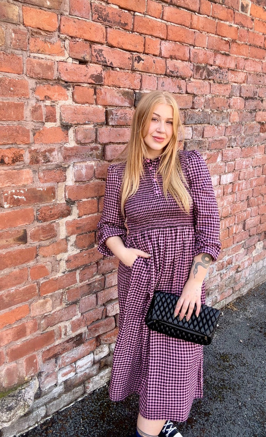 Diana Shirred Midi Dress