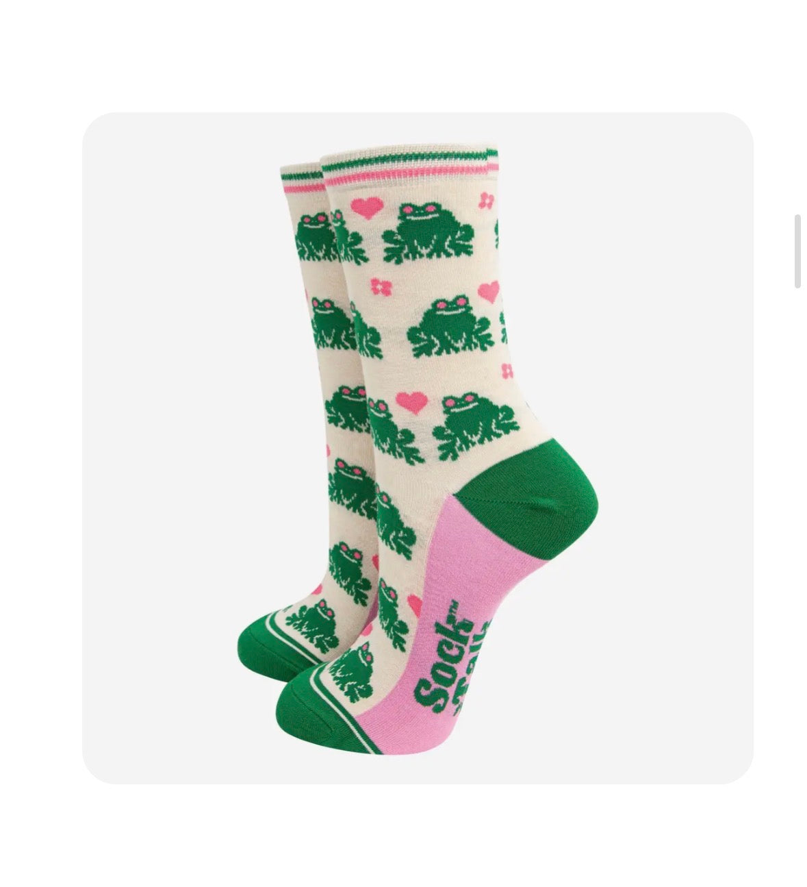 Frog Hearts Bamboo Socks - Rogue Boutique UK