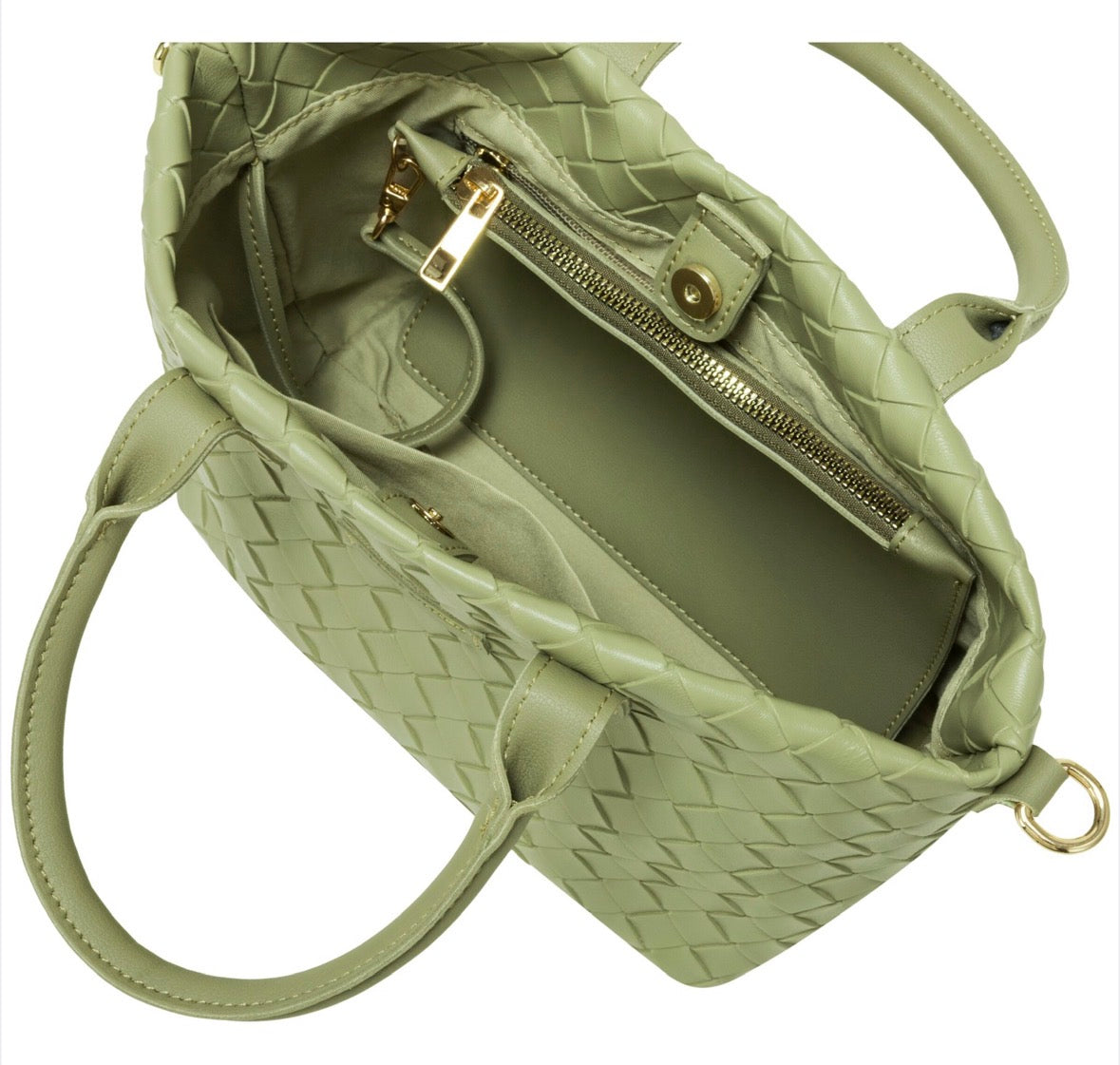 Every Other Woven Grab Bag Olive - Rogue Boutique UK