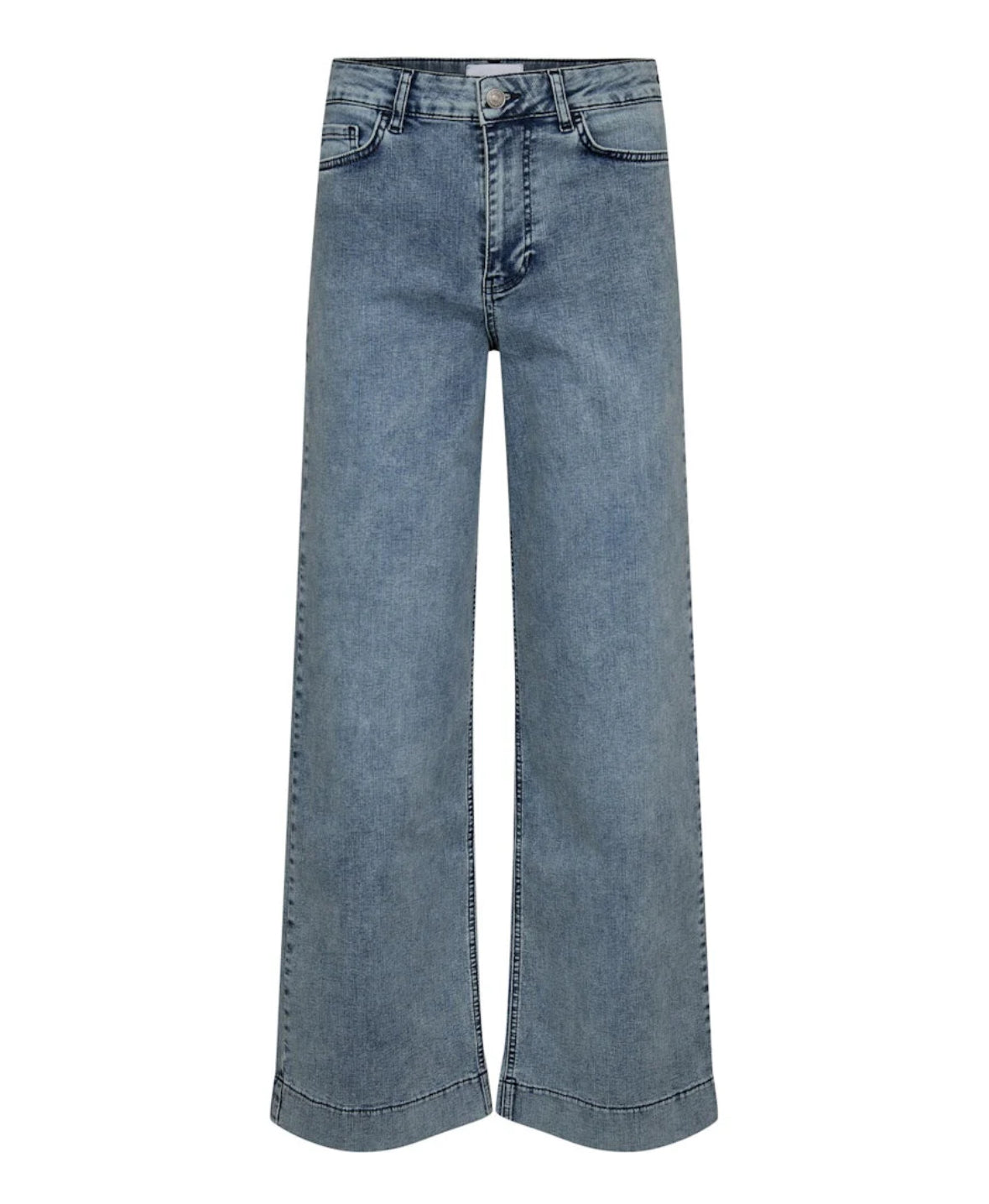 Paris Cropped Jeans Acid Blue - Rogue Boutique UK