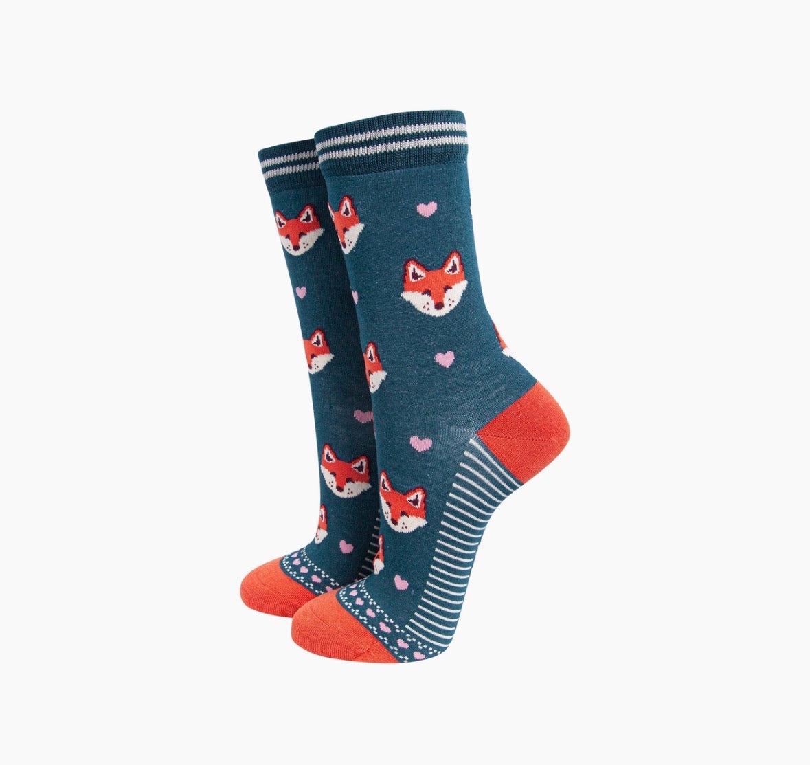Fox Forrest Green Socks - Rogue Boutique UK