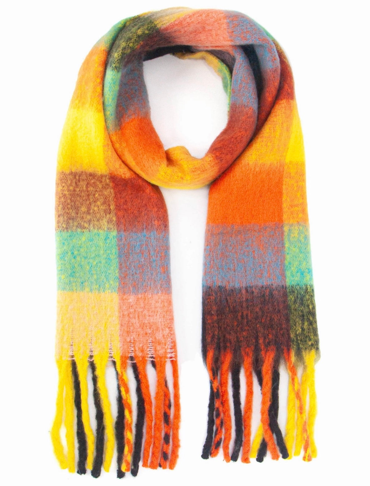 Alice Orange/ Multi Scarf - Rogue Boutique UK